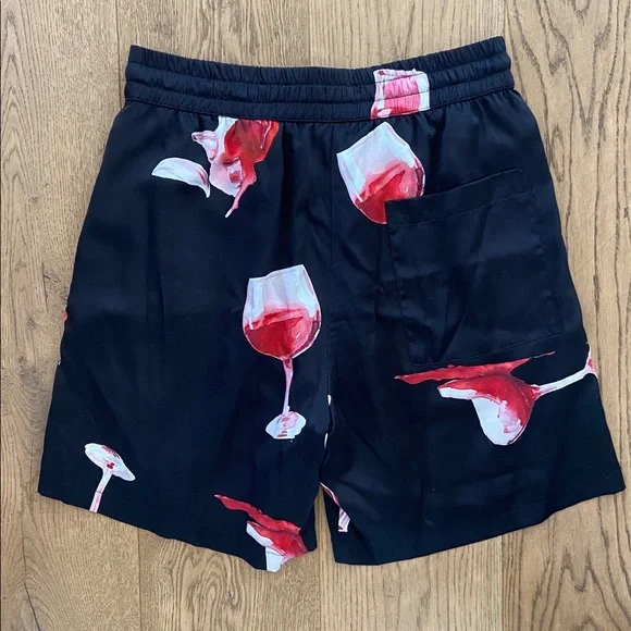 NAHMIAS Fine Wine Silk Shorts